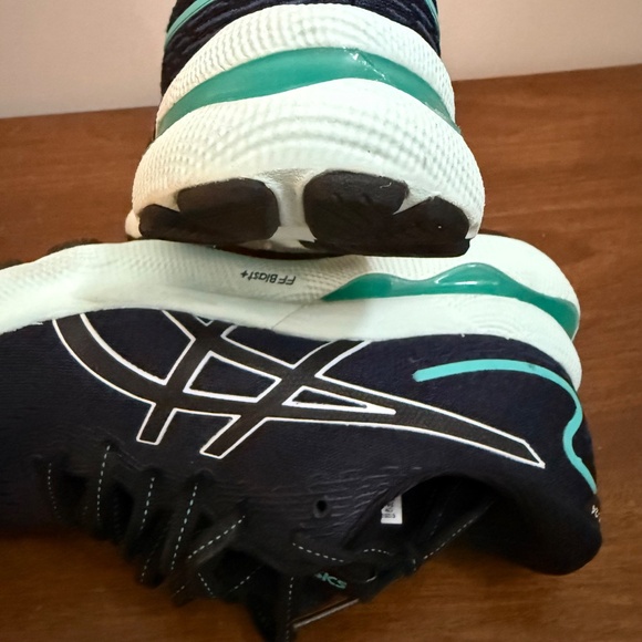 ASICS Women's Gel-Nimbus 24 Athletic Running Shoe Navy/Teal - Size 7 - Picture 6 of 6